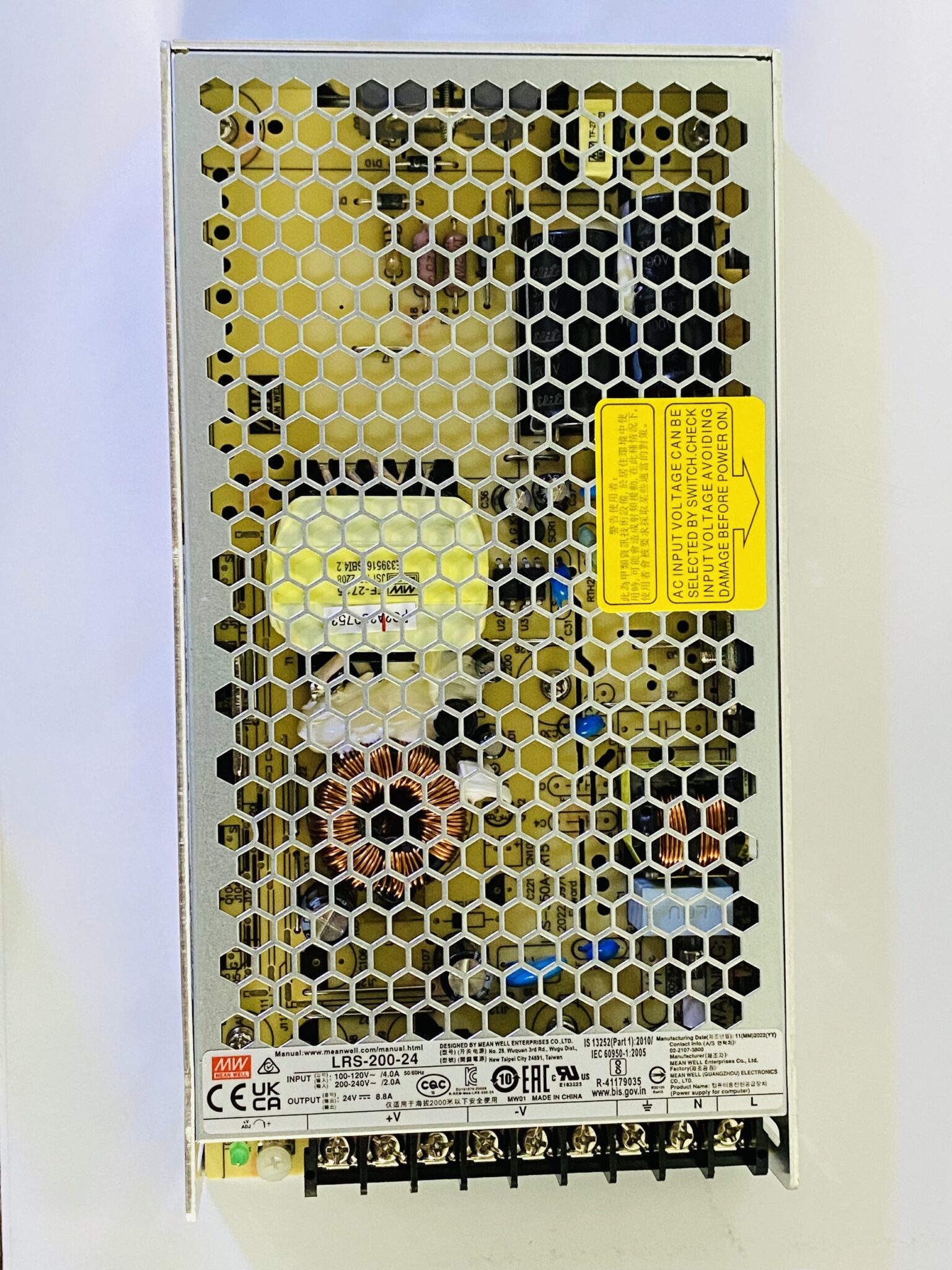 Bộ nguồn Meanwell LRS-200-24 (211.2W 24V 8.8A) chính hãng